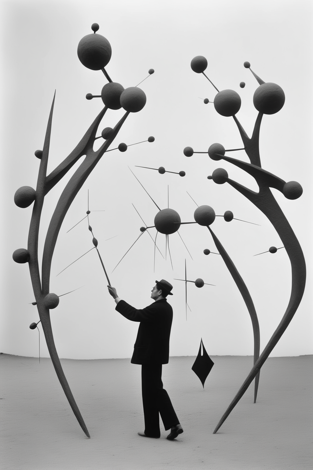 00575-3025094972-_lora_Gilbert Garcin Style_1_Gilbert Garcin Style - a man holding a sculpture in his hands the sculpture is recursive and has im.png